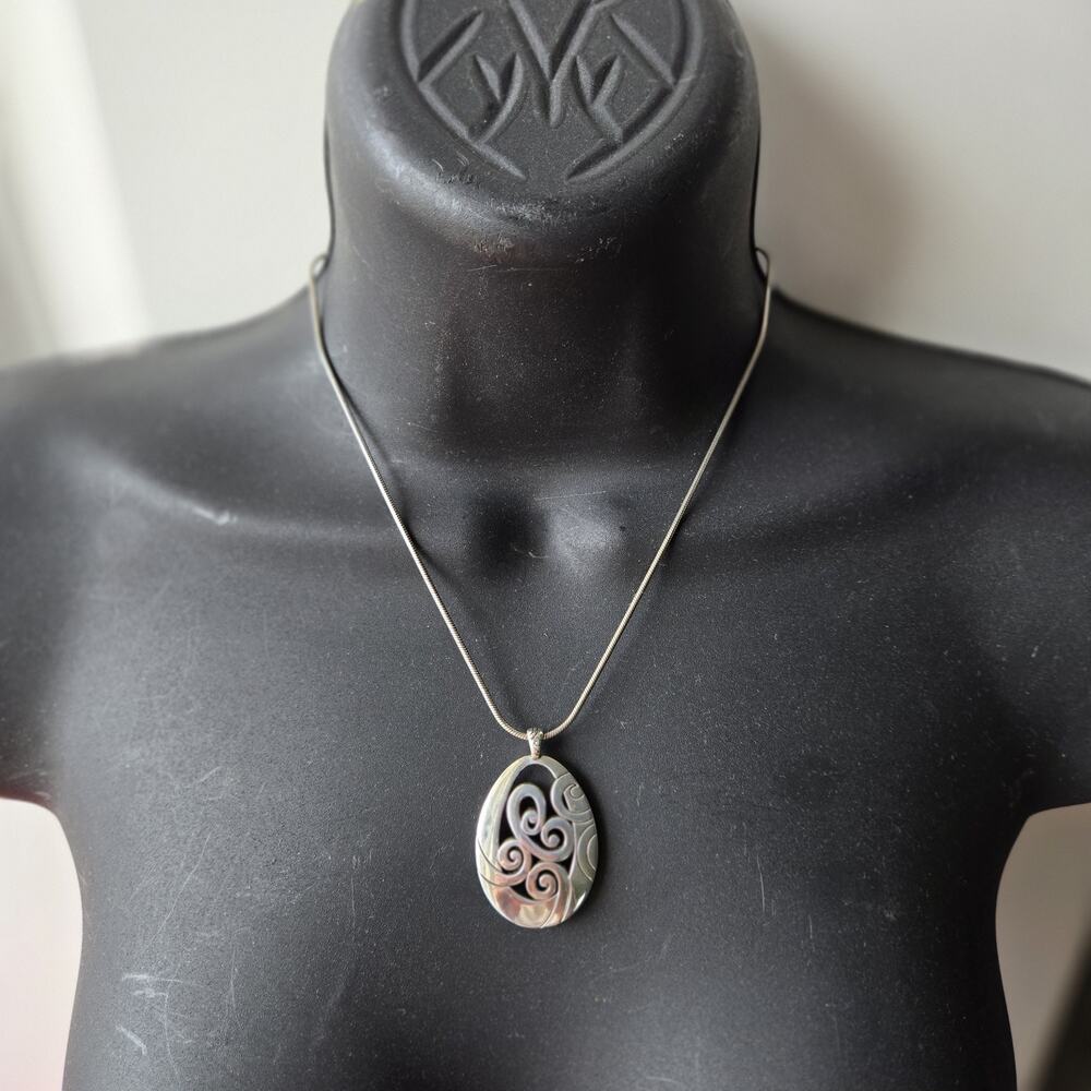 Brighton Mingle Swirl Pendant Necklace–Elegant Classic Glamour